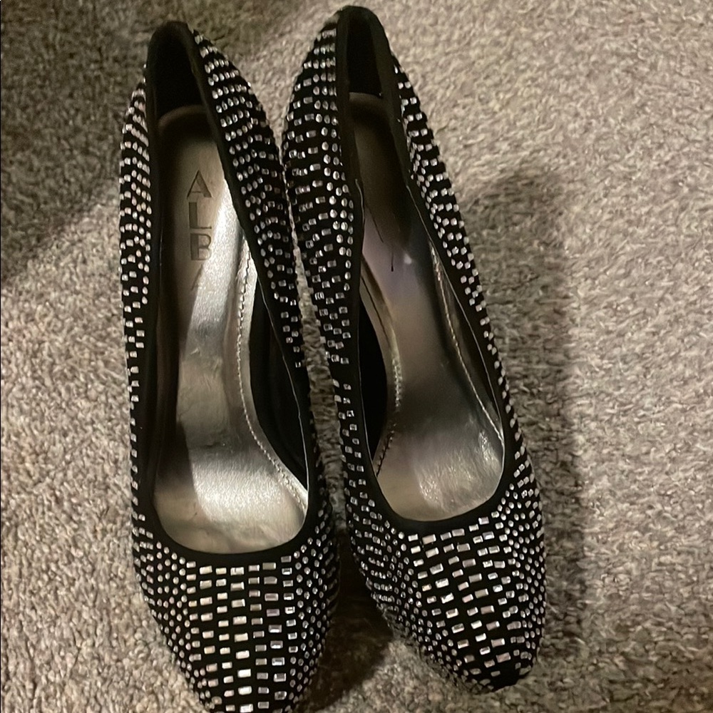 Black and Silver Women's Shoes